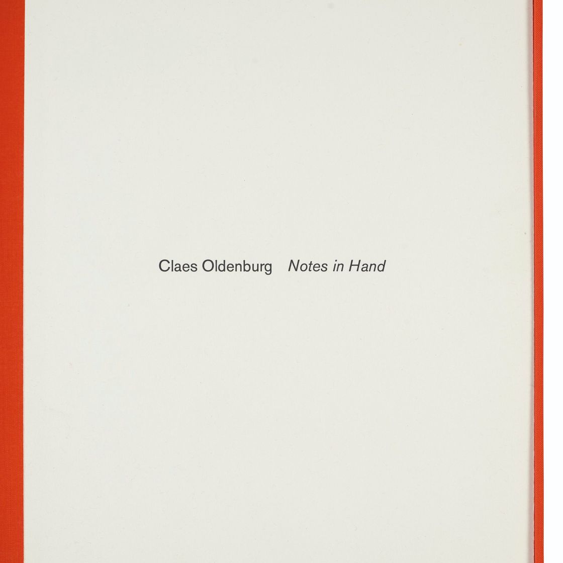 Claes Oldenburg — Заметки в руках, изображение 10