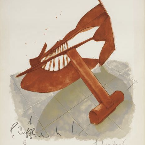 Claes Oldenburg — Запонка в стиле Пикассо (Axsom & Platzker, 113)