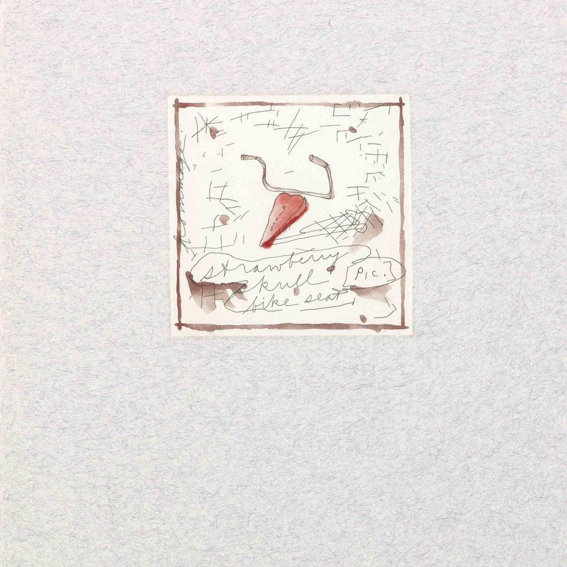 Claes Oldenburg — Велосипедное сиденье с клубничным черепом (A. & P. 128)