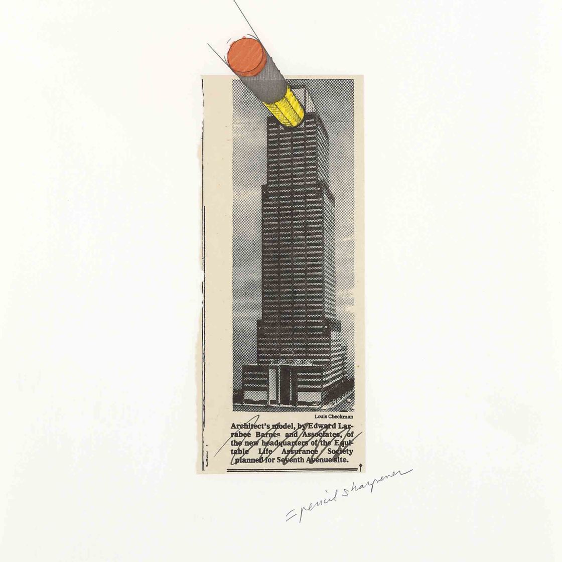 Claes Oldenburg — Справедливое построение как точилка для карандашей (A. & P. 255)