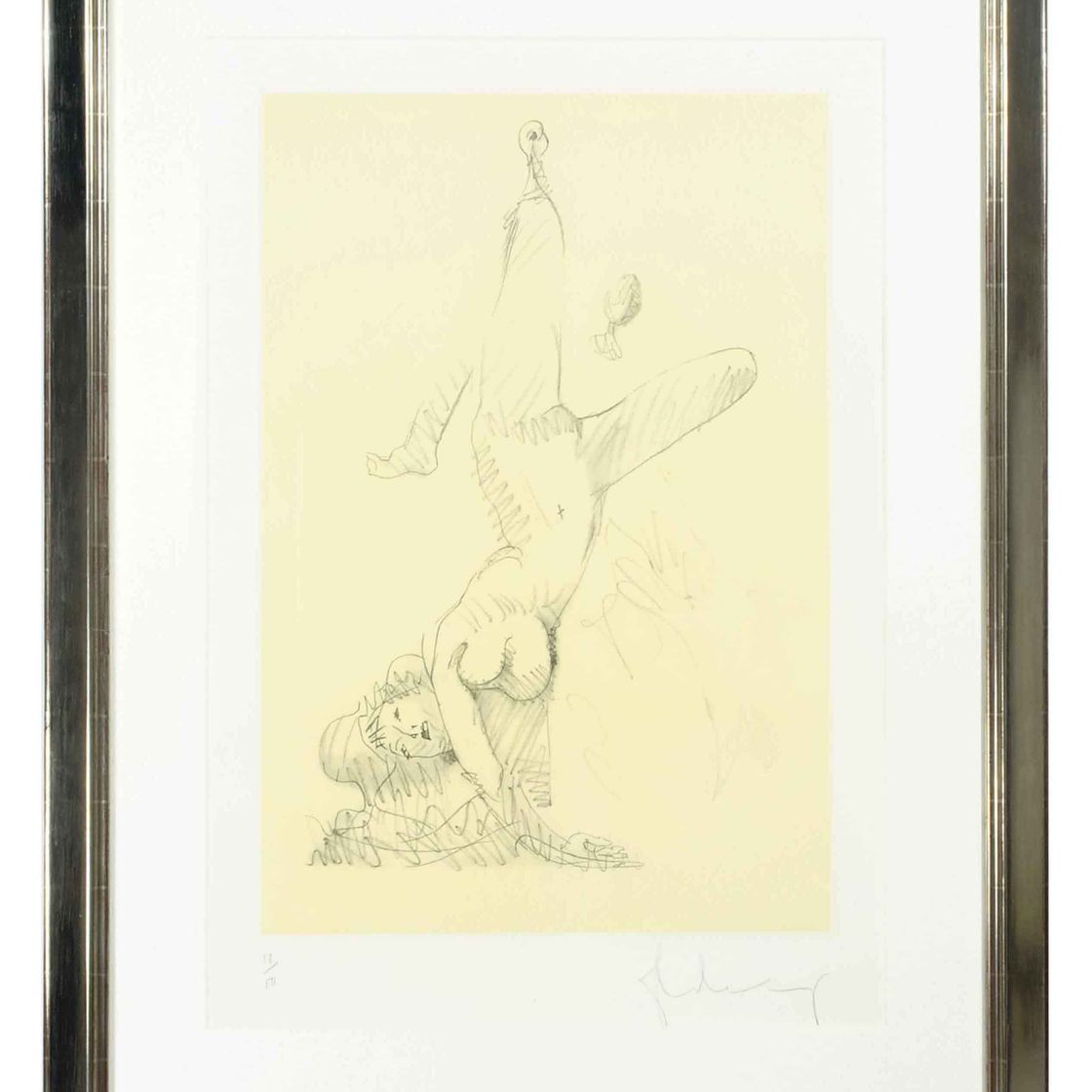 Claes Oldenburg — Женщина, висящая в имитации мягкого веера (издание А) (Axsom & Platzker 159.1)