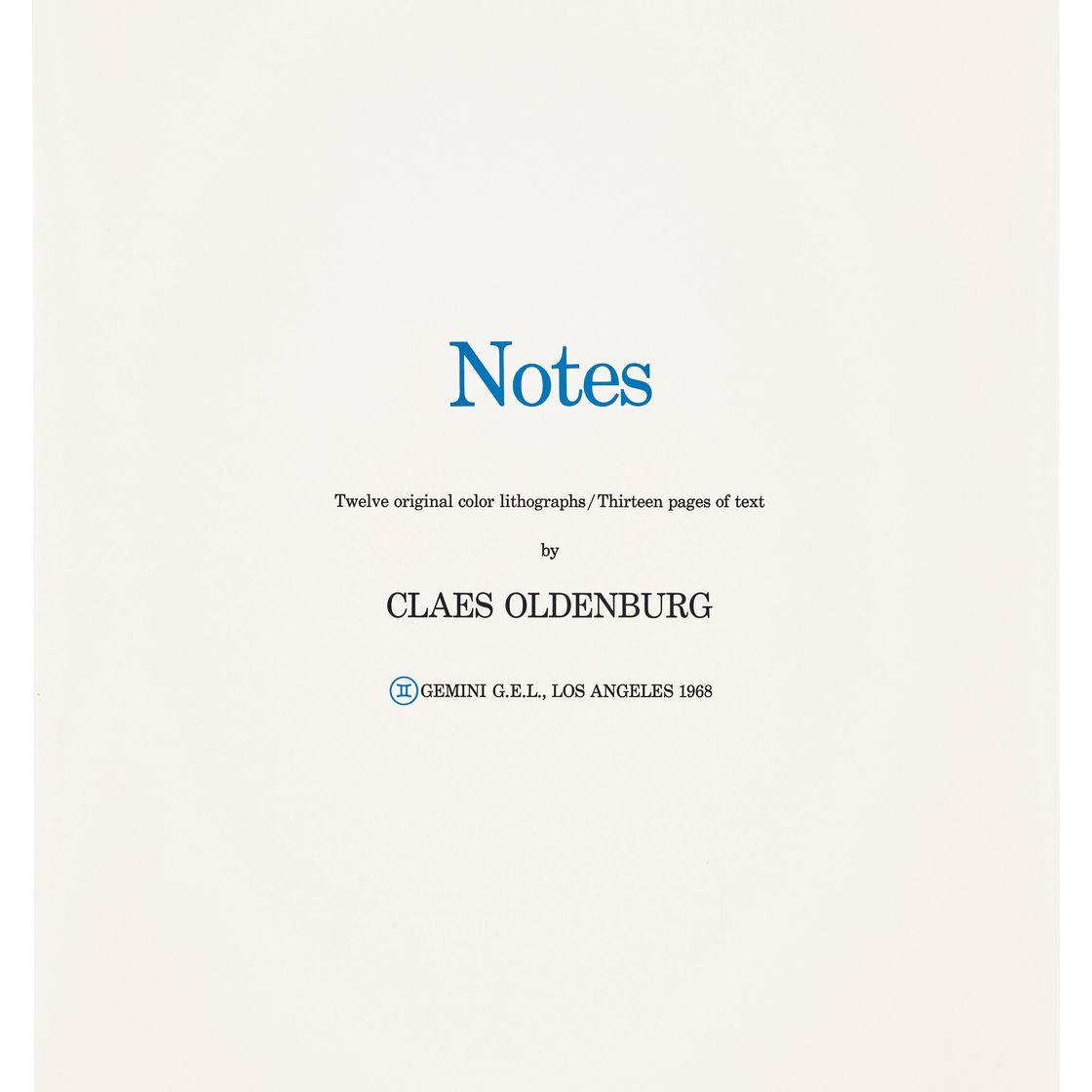 Claes Oldenburg — Записи, изображение 6