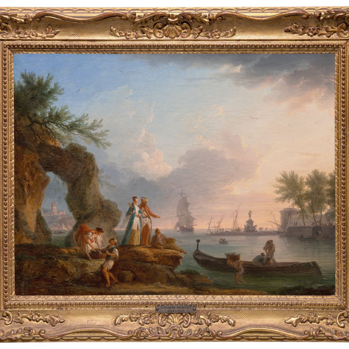 Claude Joseph Vernet — Место у входа в солярий, место для туристов и пары ориентировщиков, изображение 3