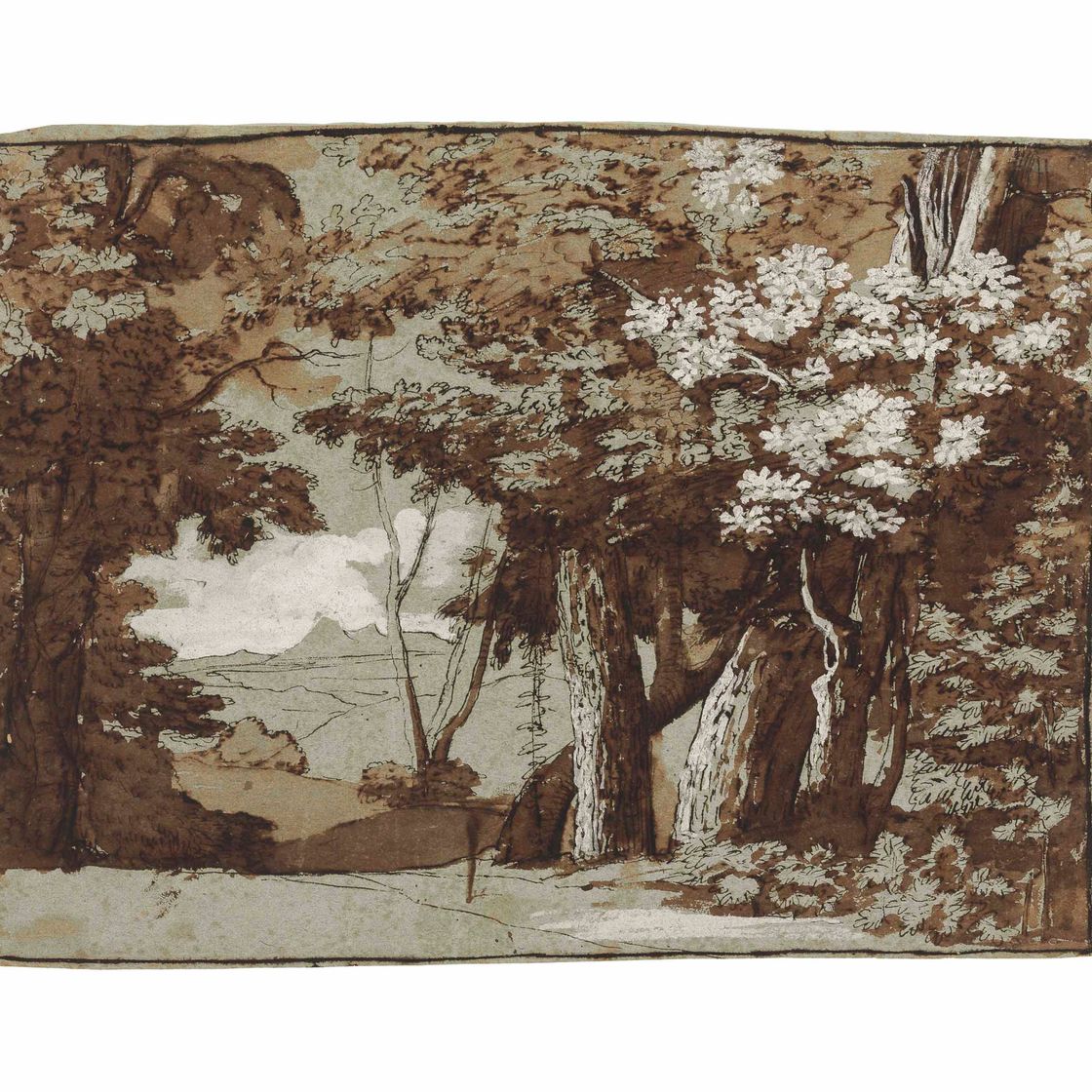 Claude Lorrain — Лесистый пейзаж