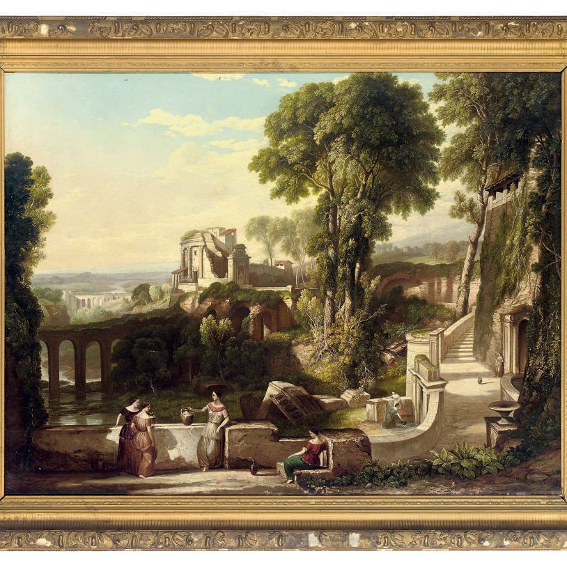 Claude Lorrain — Фигуры в итальянском каприччио
