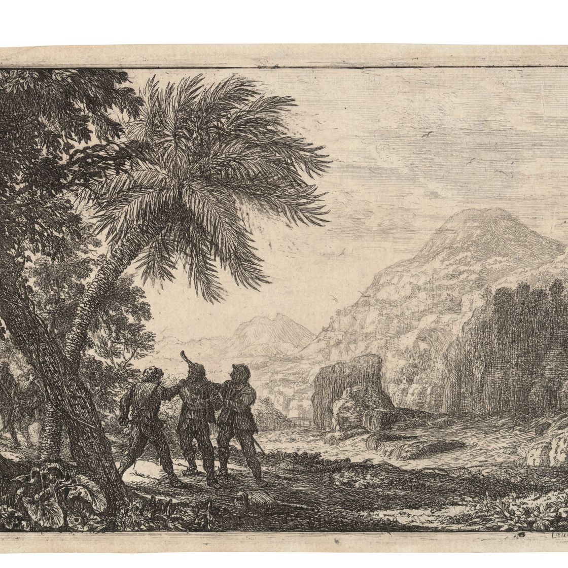 Claude Lorrain — Сцена с разбойниками, изображение 1