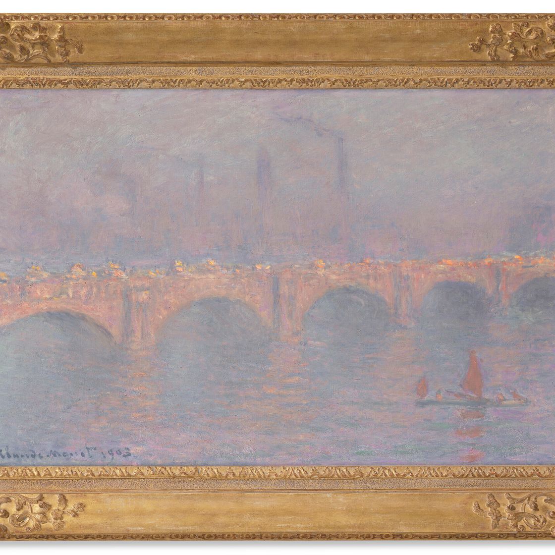Claude Monet — Мост Ватерлоо, солей вуаля, изображение 2