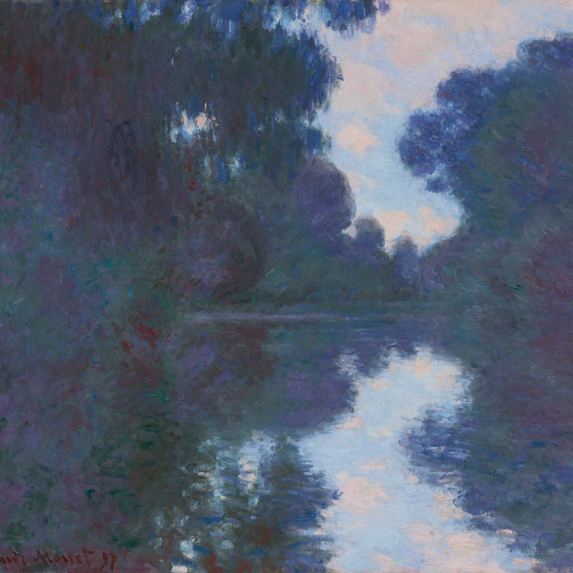Claude Monet — Утренник на берегу Сены, временная сеть, изображение 1