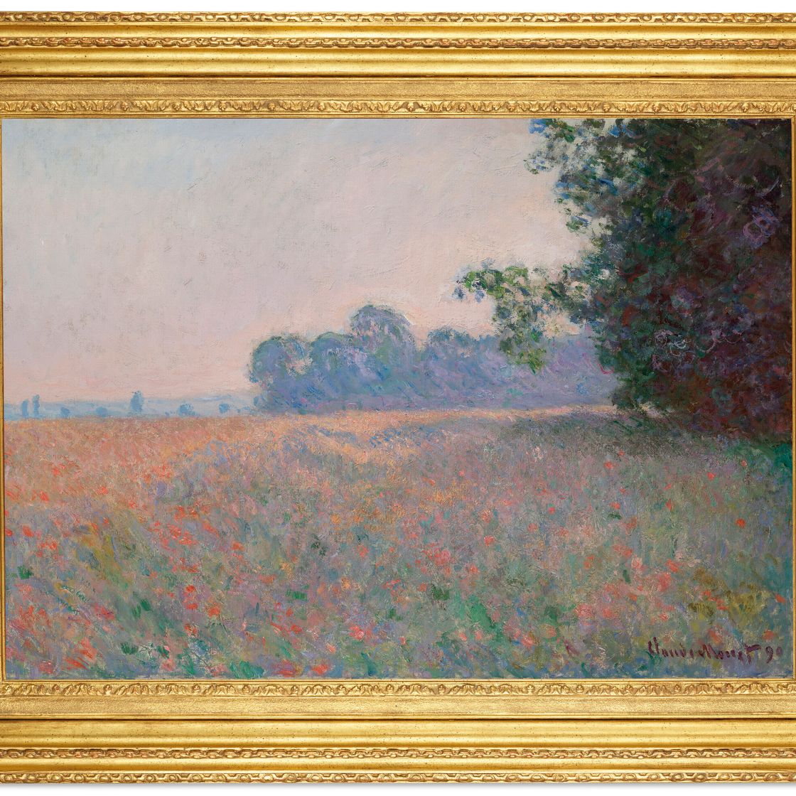 Claude Monet — Авуанское поле и поле коклюшек, изображение 2