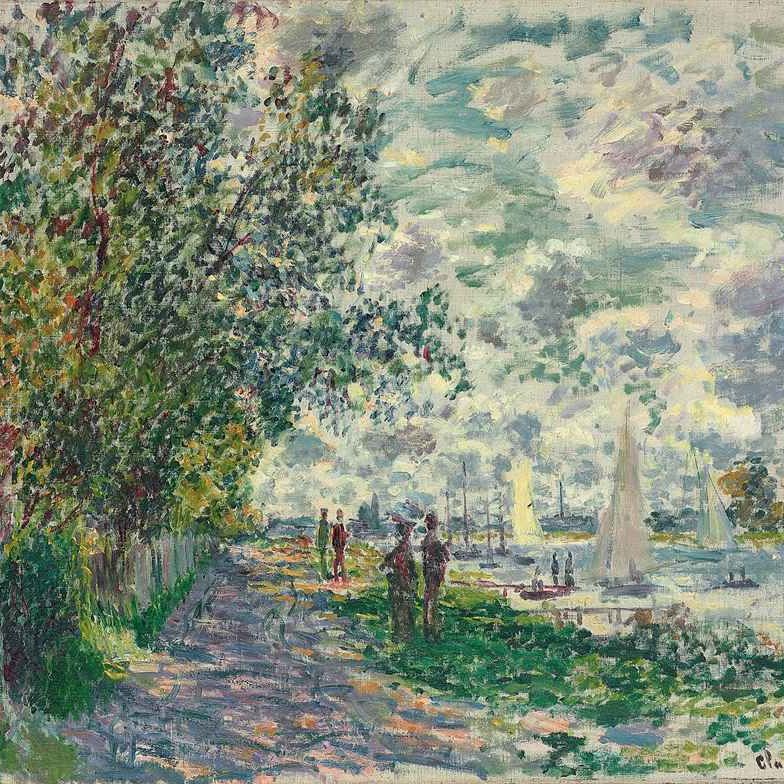Claude Monet — Берег реки Пти-Женевилье