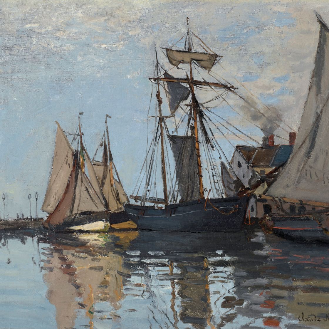 Claude Monet — Бато у порта Онфлер, изображение 1