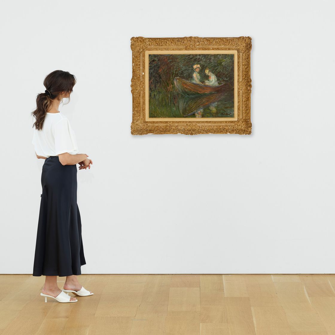 Claude Monet — Две женщины на барке, изображение 4