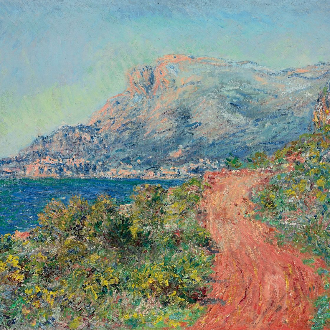 Claude Monet — Красная дорога в Ментоне