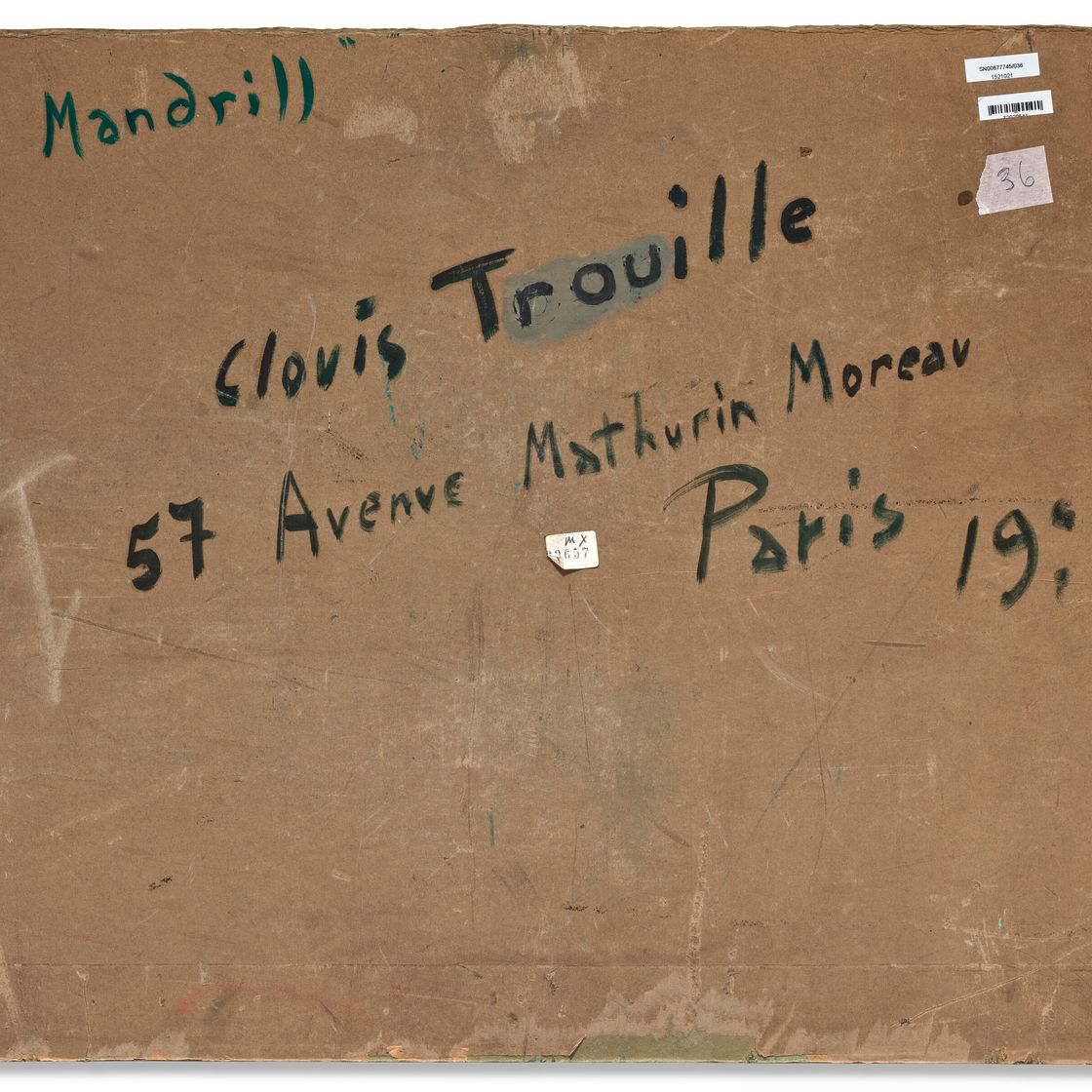 Clovis Trouille — Мандрил из птиц, танцующих в экзотических джунглях, из птиц, живущих в тропиках, изображение 4