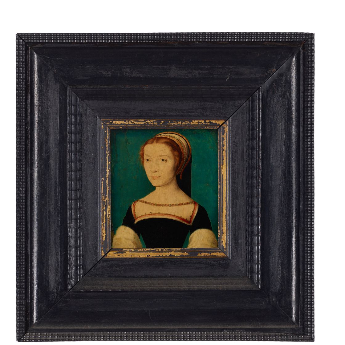 Corneille — Портрет дамы, возможно, Анны де Писселе д'Эйи (1508-1580), герцогини д'Этамп, во весь рост, изображение 2