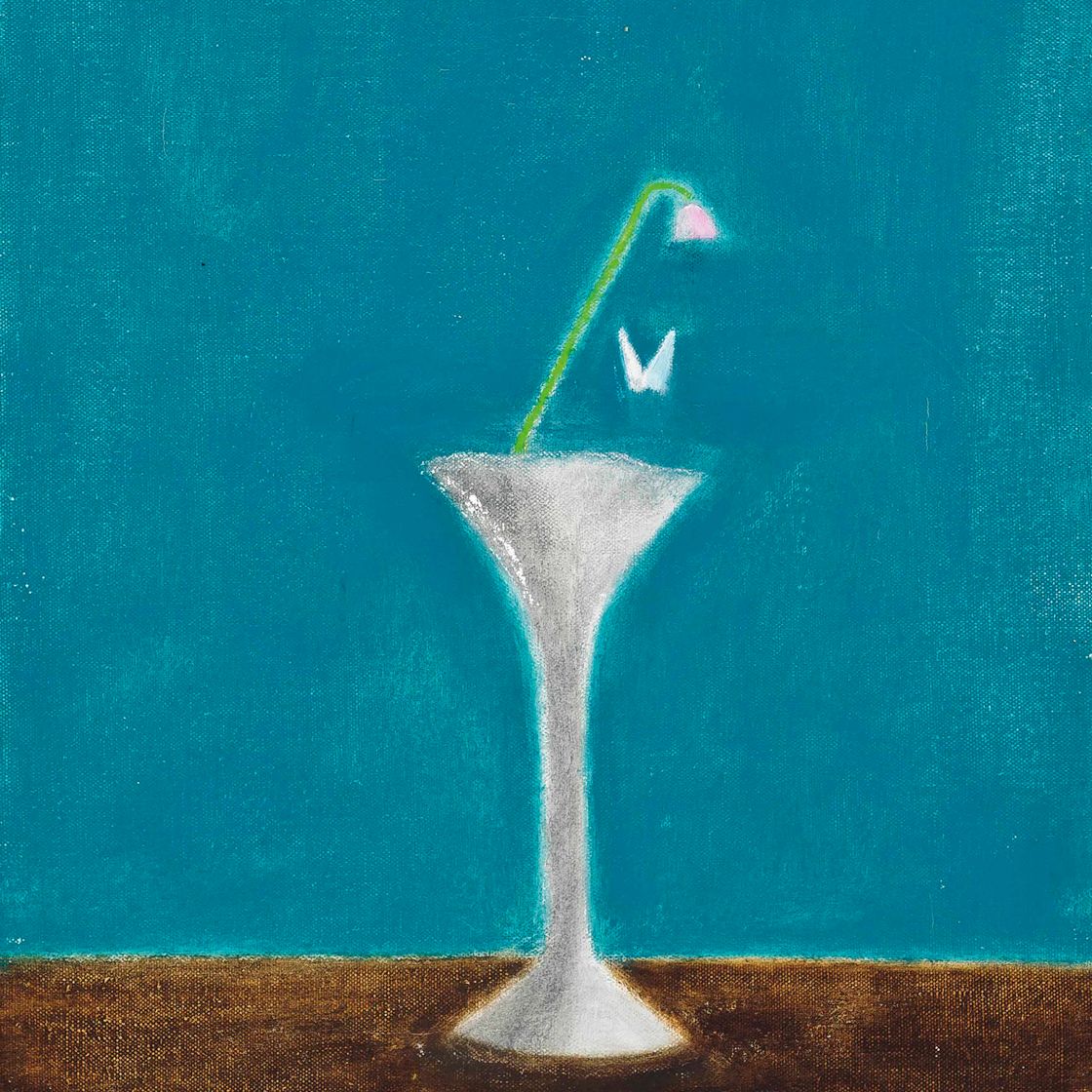 Craigie Aitchison — Цветок и бабочка