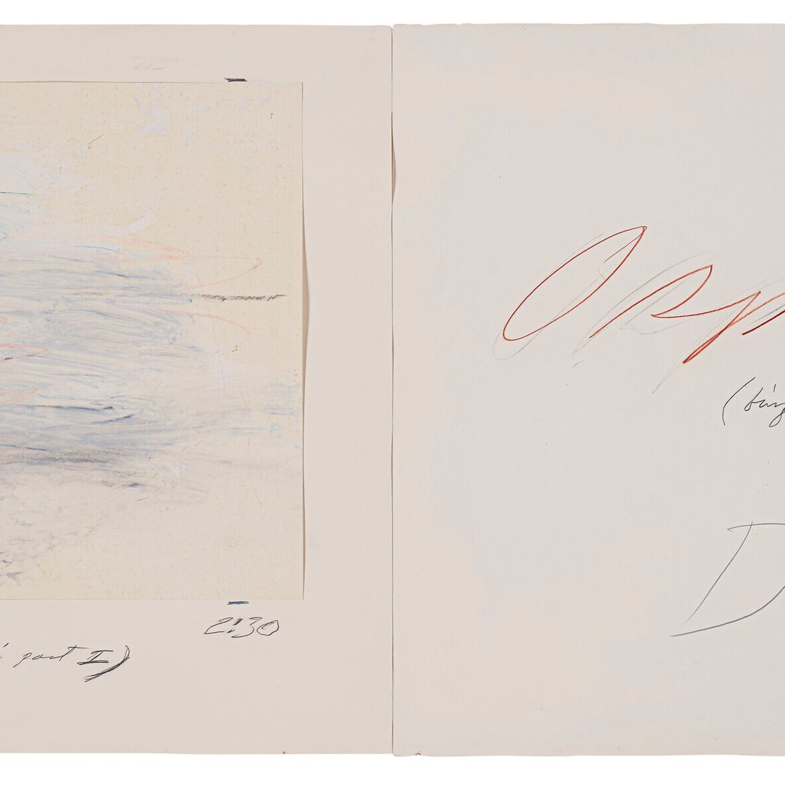 Cy Twombly — Аллюзия (Неаполитанский залив, часть I), изображение 1
