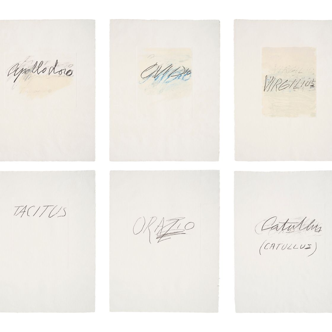 Cy Twombly — Шесть латиноамериканских писателей и поэтов, изображение 1