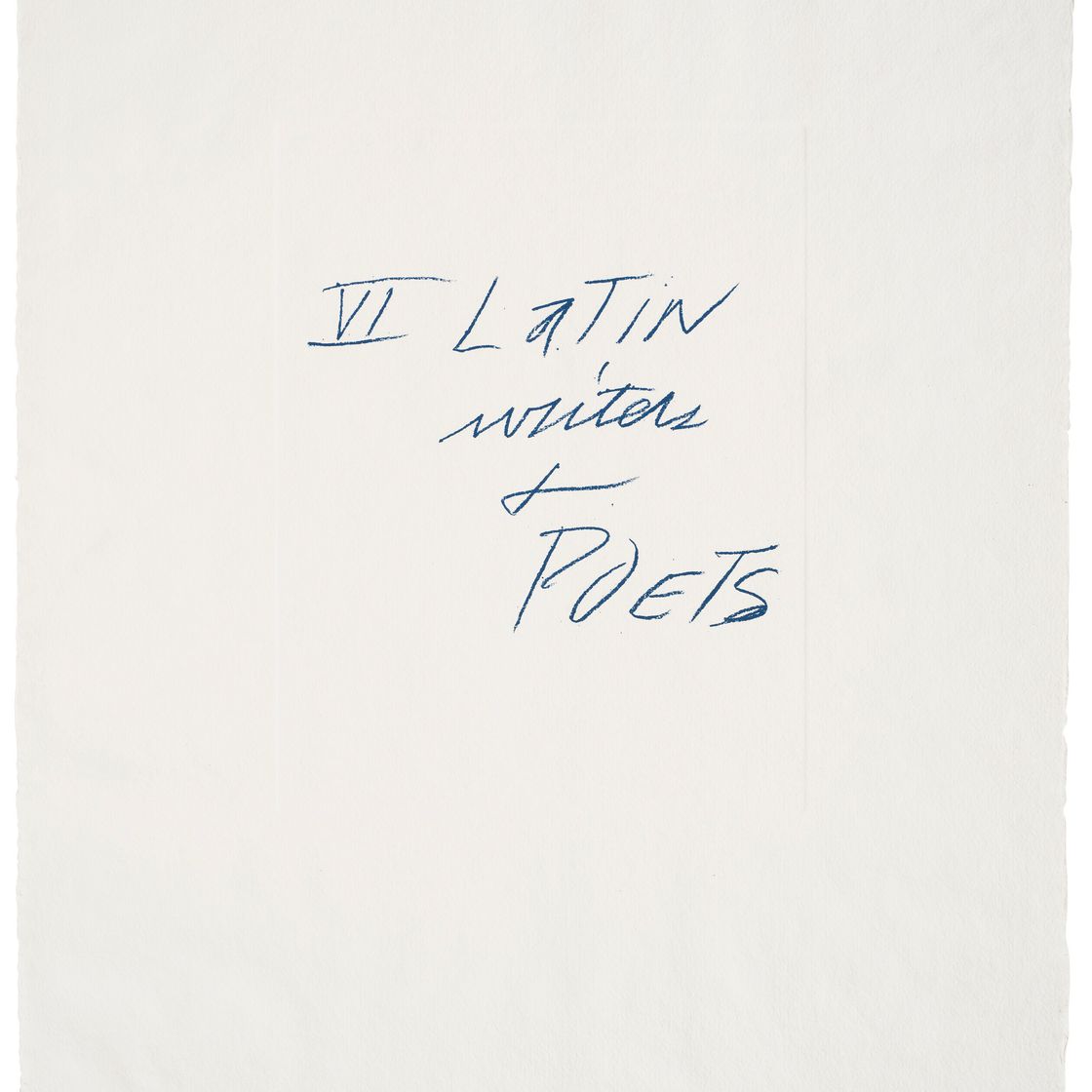 Cy Twombly — Шесть латиноамериканских писателей и поэтов, изображение 3