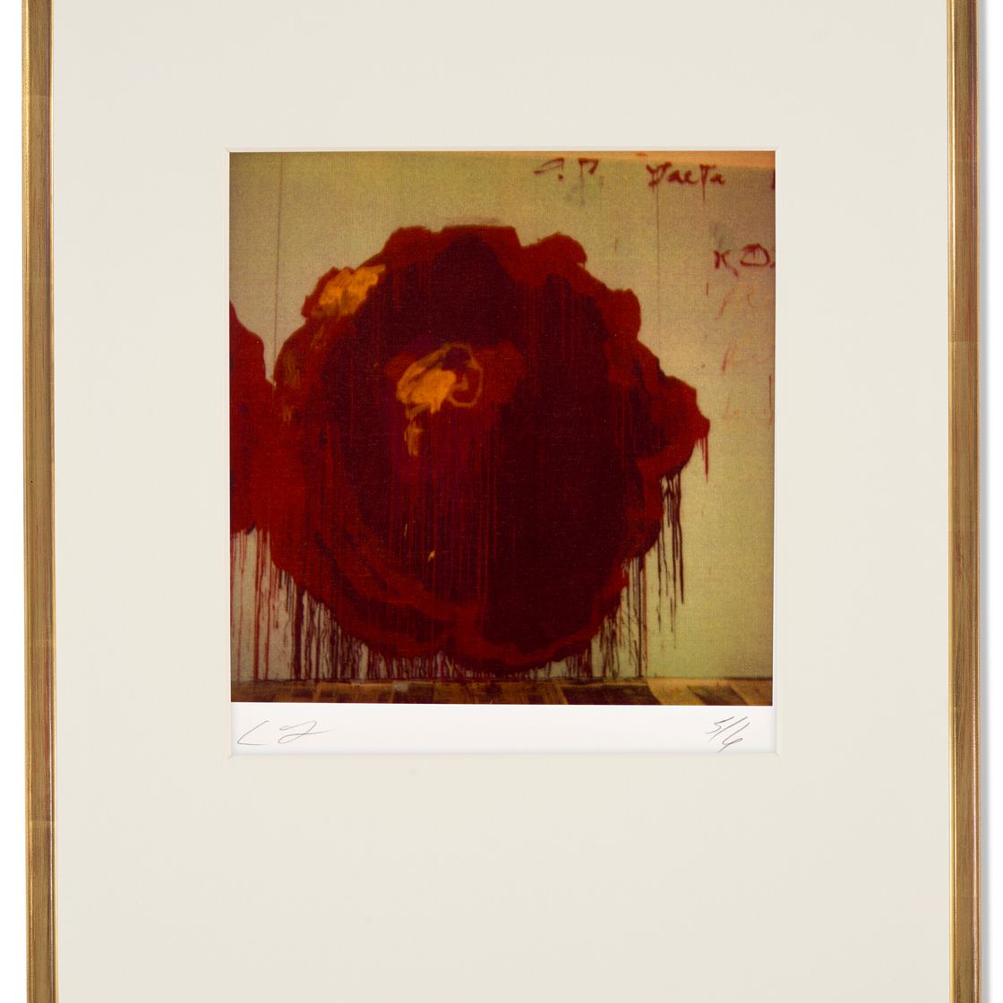 Cy Twombly — Деталь росписи (розы), изображение 2