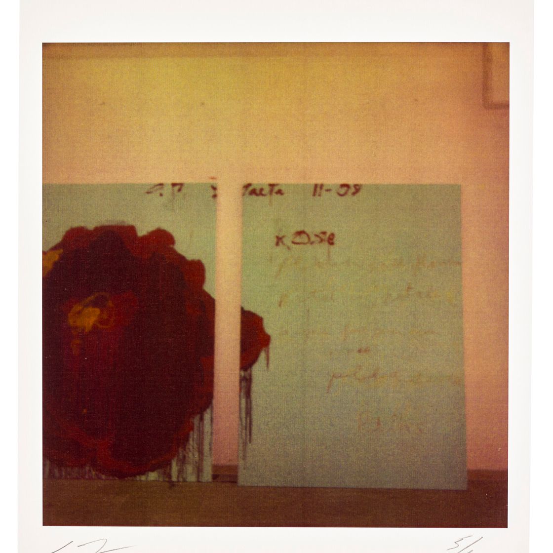 Cy Twombly — Деталь росписи (розы), изображение 1