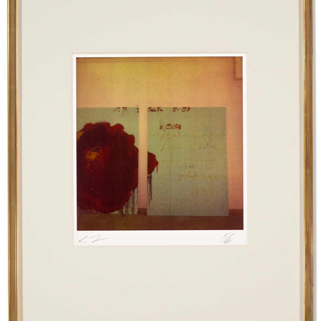 Cy Twombly — Деталь росписи (розы), изображение 2