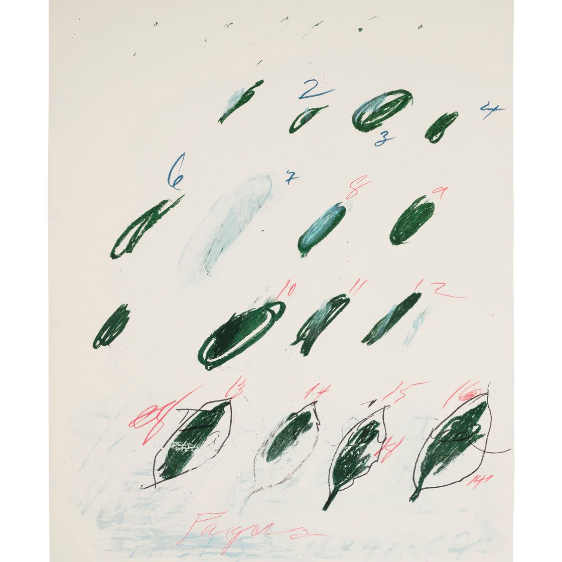 Cy Twombly — Fagus Silvatica, из естественной истории, часть II: Некоторые деревья Италии