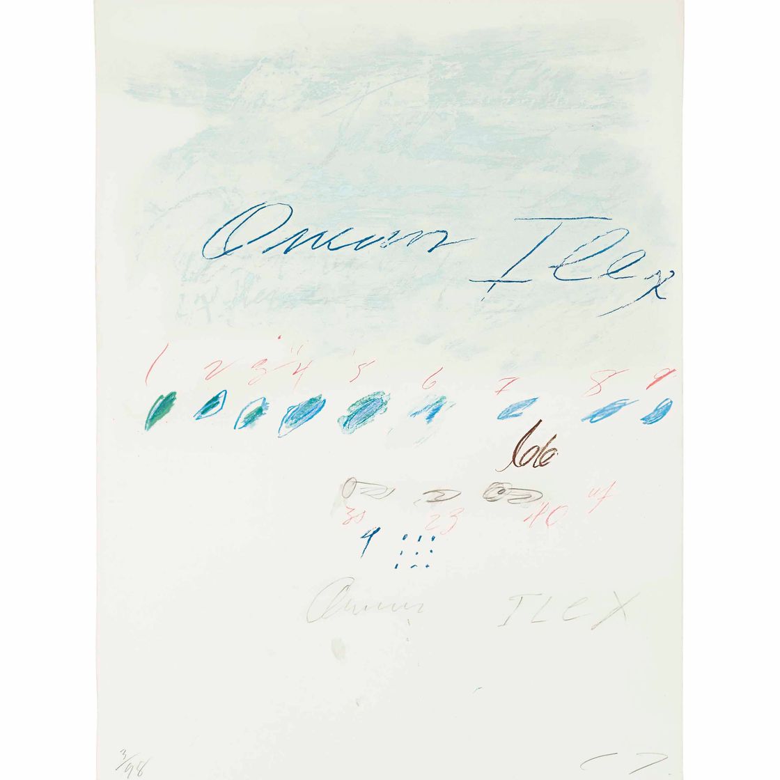 Cy Twombly — Quercus Ilex, из: Естественная история, часть II, Некоторые деревья Италии (Бастиан, 53)