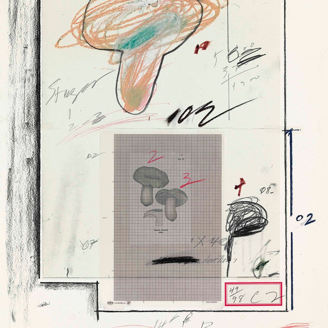Cy Twombly — Нет. III, из первой части естественной истории
