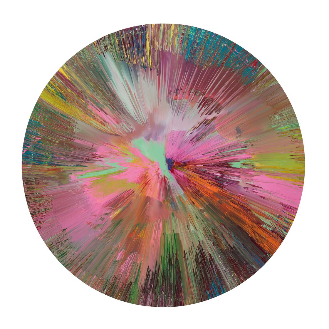 Damien Hirst — Красавица, давай отправимся в ла-ла-ленд и будем целоваться со всеми самыми крутыми парнями, ням-ням-ням, и пить жидкость с сахарным сиропом, пока не получим передозировку от гребаной картины блаженства (без эмоций)., изображение 1