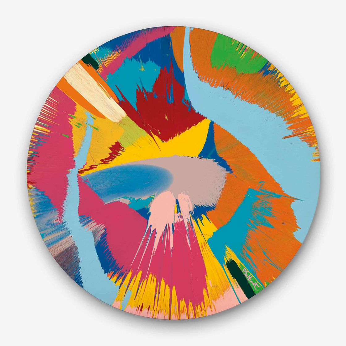 Damien Hirst — красивые, младенцы, оптический прицел, человеческий нос, дрожащая камера, странный спуск затвора, художественный взгляд, взрыв, свинья, бензопила, эротическая картина (с двумя маленькими розовыми вкраплениями)