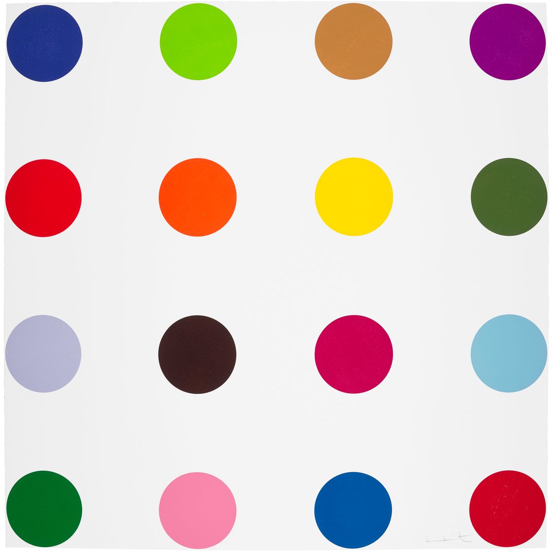 Damien Hirst — Кокарбоксилаза, из 40 вырезанных на дереве пятен, изображение 1