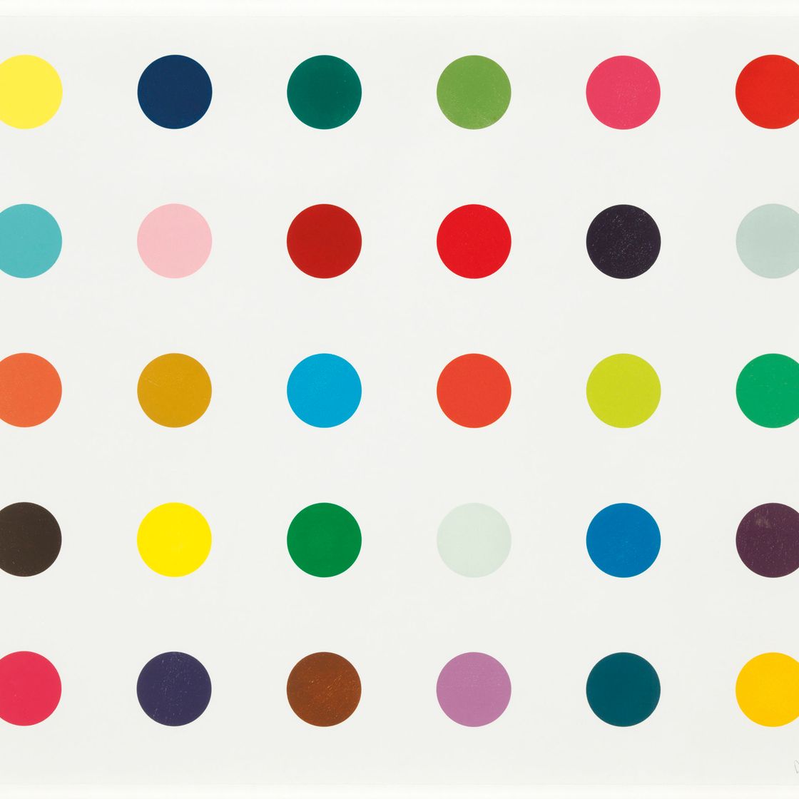 Damien Hirst — Метилфенилсульфоксид, из: 12 мест для гравюры на дереве