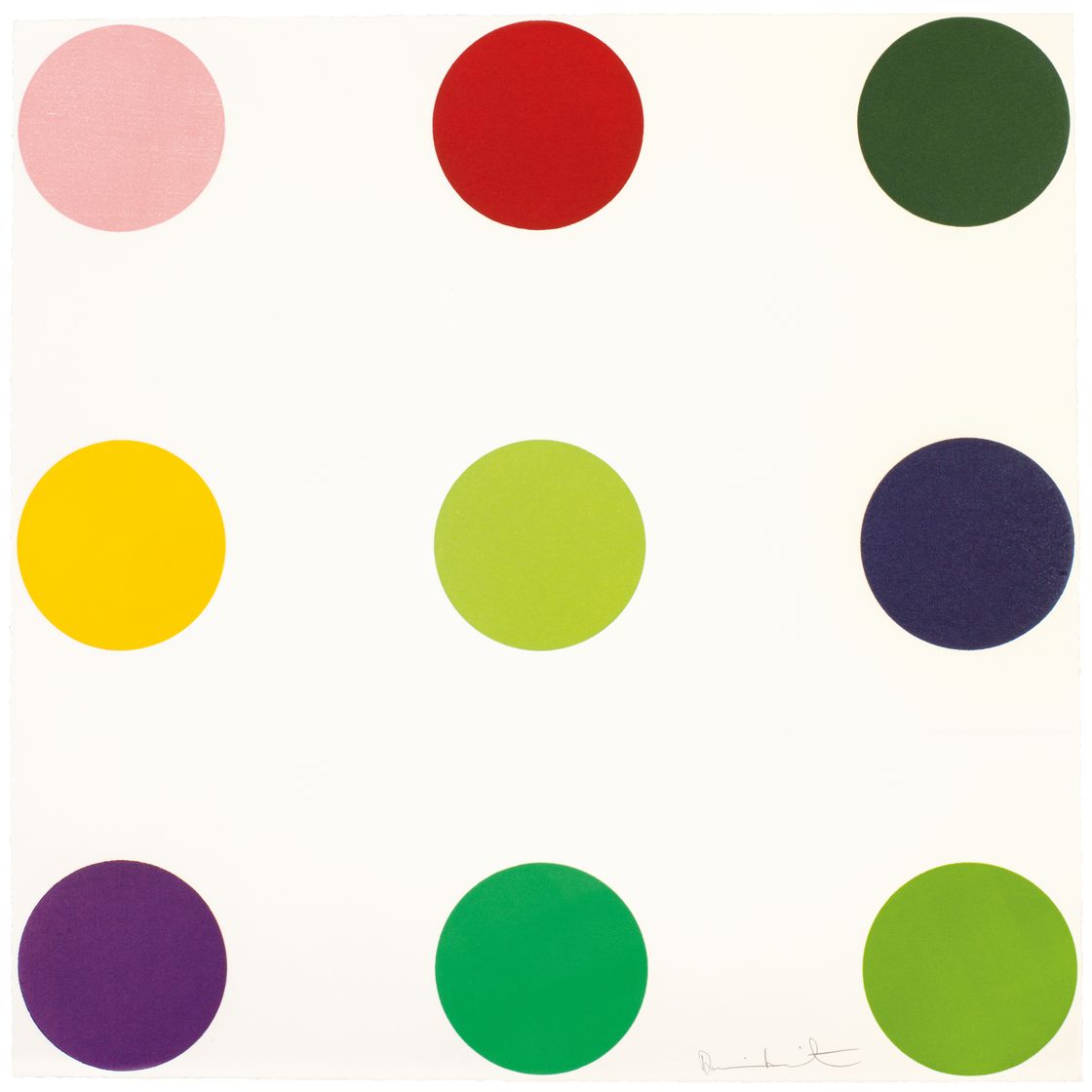 Damien Hirst — Фенформин, из 12 вырезанных на дереве пятен