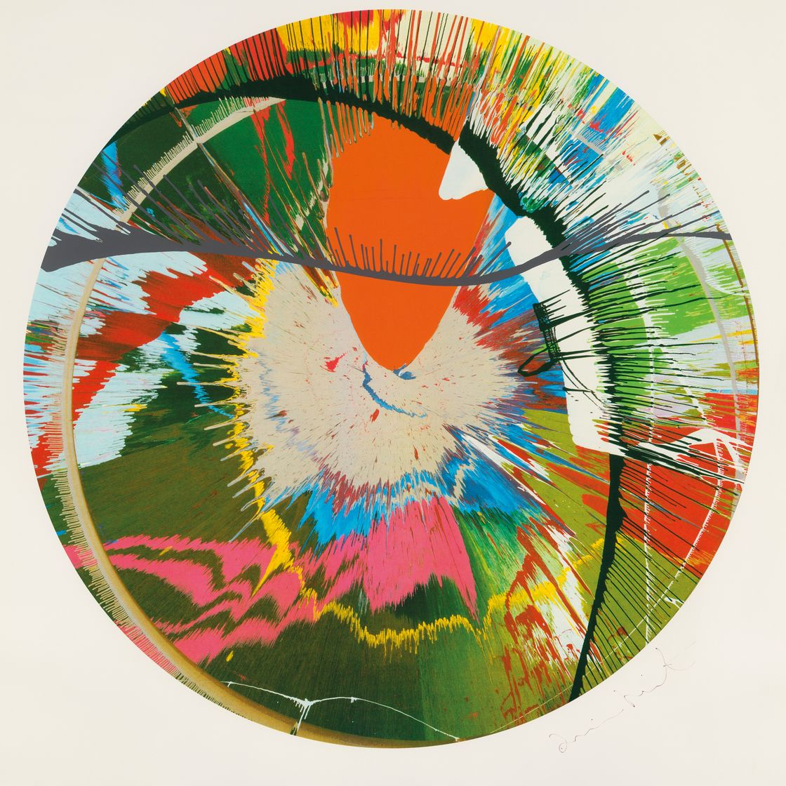 Damien Hirst — Красивая, галактическая, взрывающаяся трафаретная печать (Вращение), изображение 2