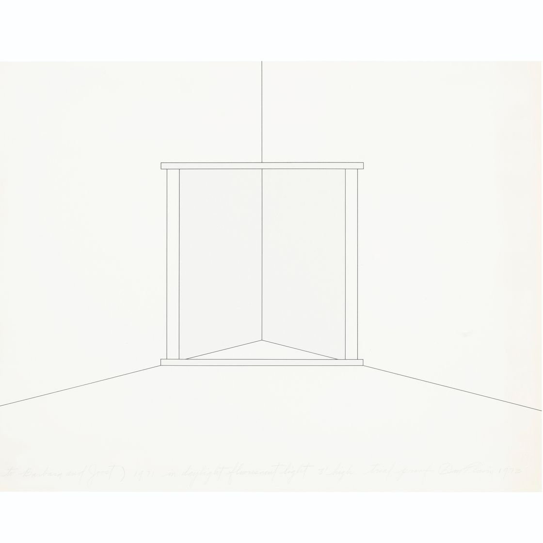 Dan Flavin — При флуоресцентном освещении высотой 8 футов для европейских пар: три тарелки, изображение 2