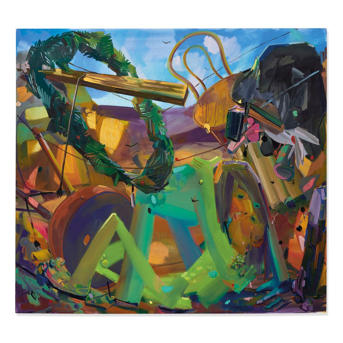 Dana Schutz — Поцелуи на свалке