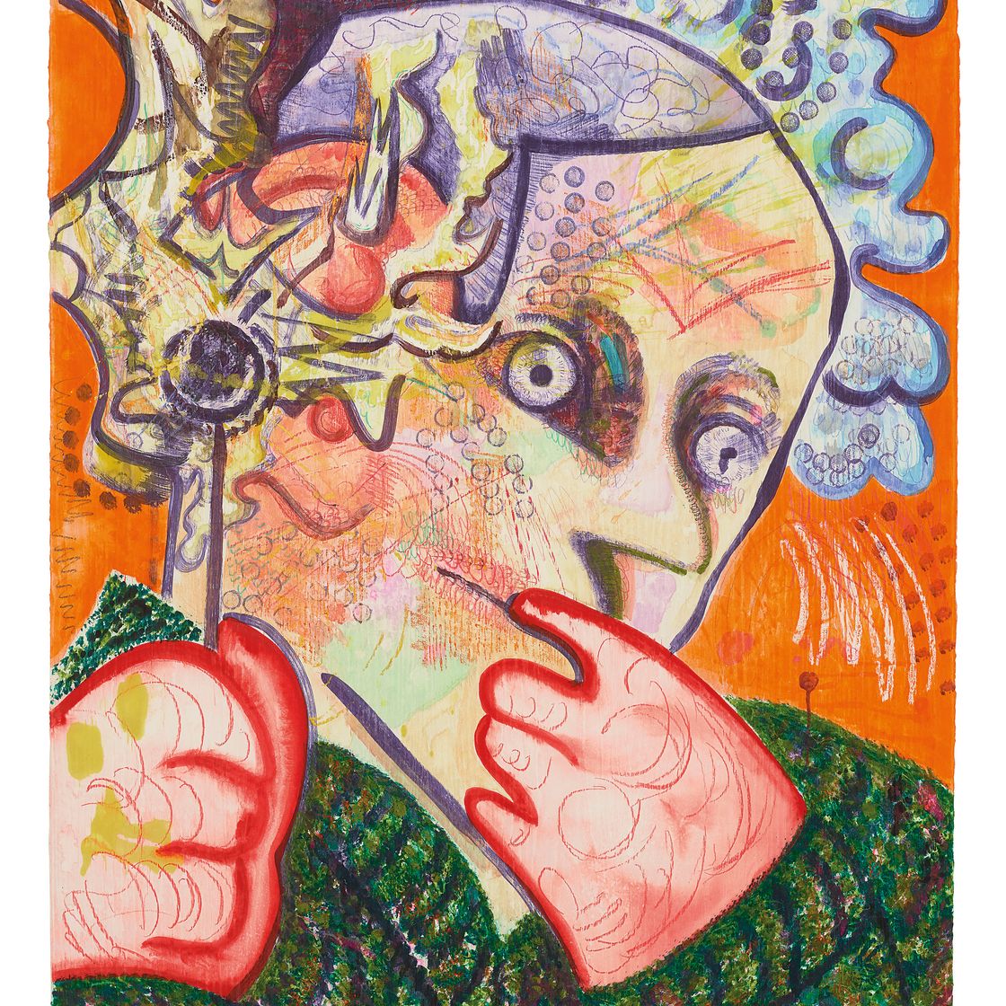 Dana Schutz — Уха в огне