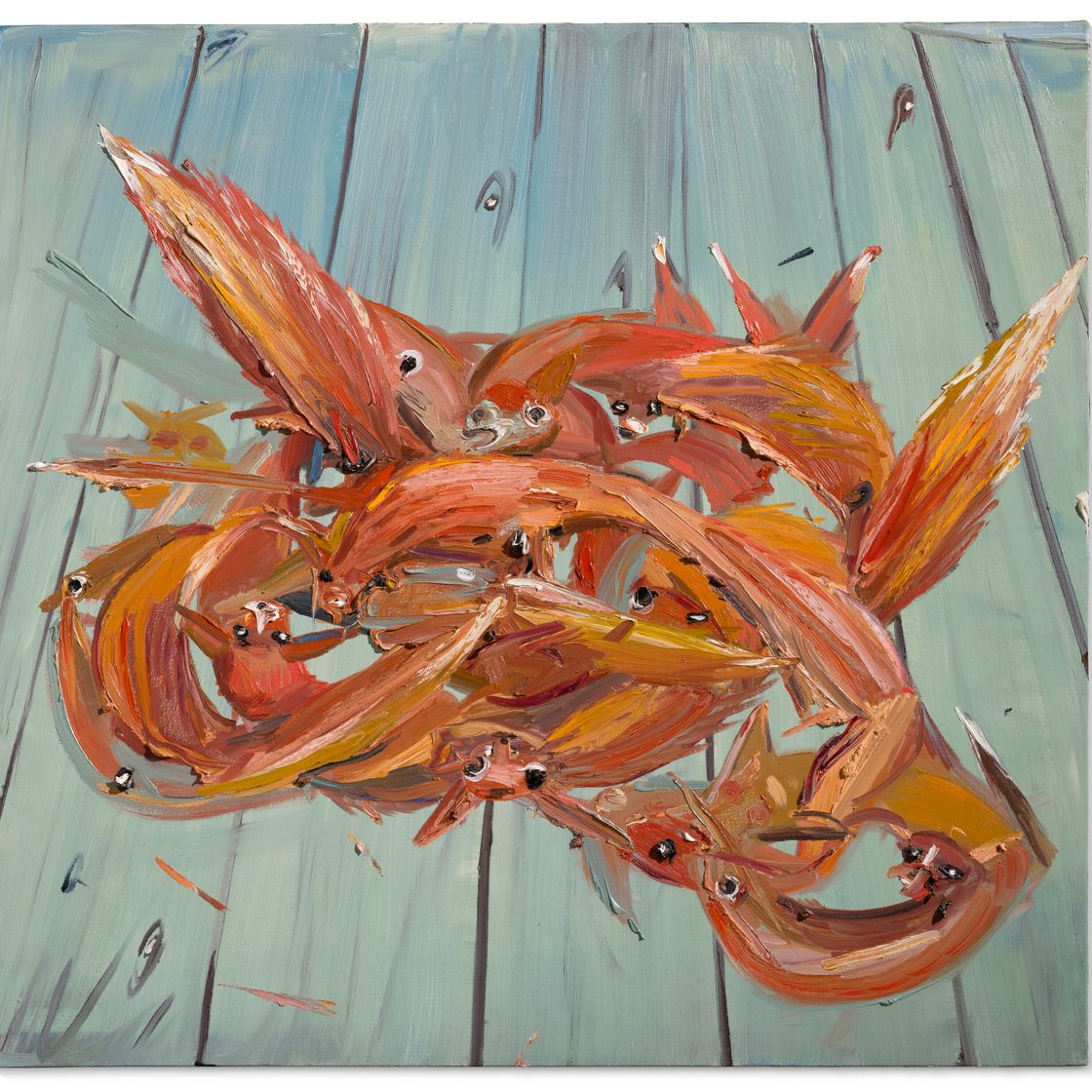 Dana Schutz — Лисы