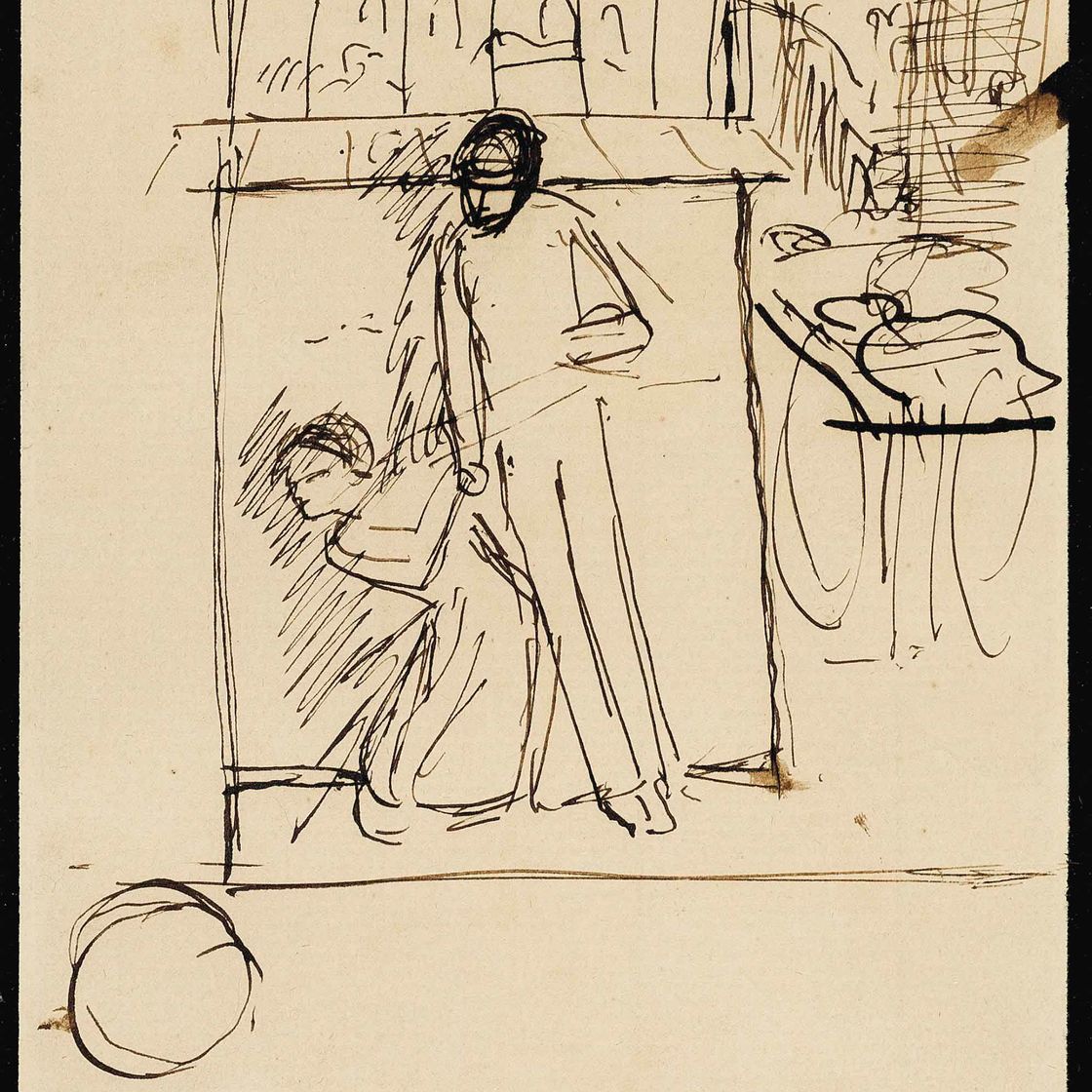 Dante Gabriel Rossetti — Набросок к фильму "Найдено"