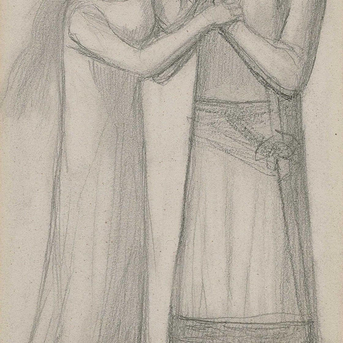 Dante Gabriel Rossetti — Этюд для "Дочери Иеффая"