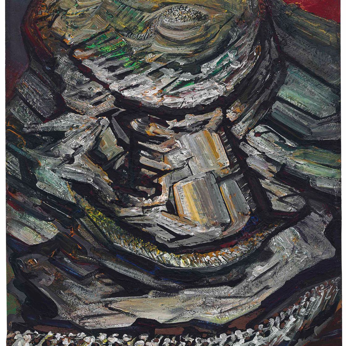 David Alfaro Siqueiros — Восхождение (El hombre en el paisaje), также известное как Асия ла Сима
