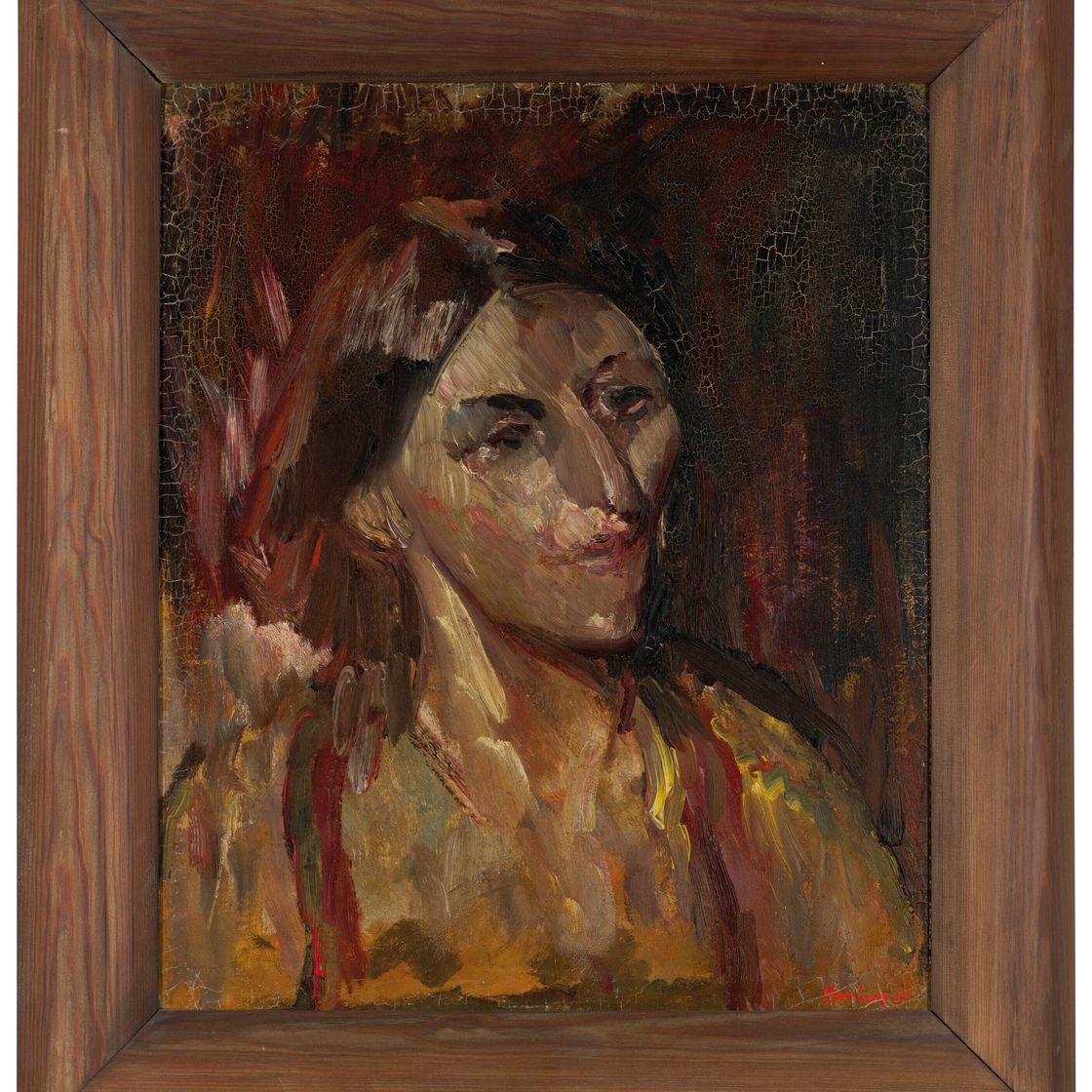 David Bomberg — Портрет Лилиан (спереди); автопортрет (сзади), изображение 2