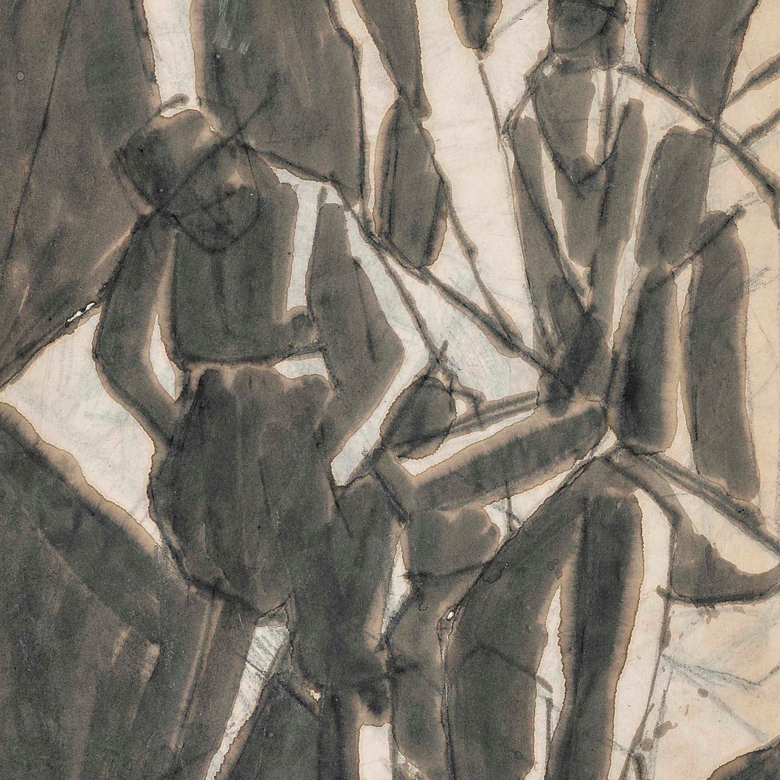 David Bomberg — Актеры отдыхают, театр в гетто