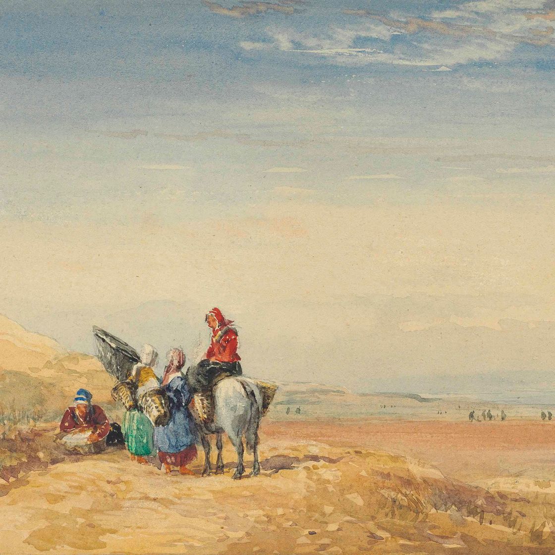 David Cox — Ловля креветок на Ланкастерских песках