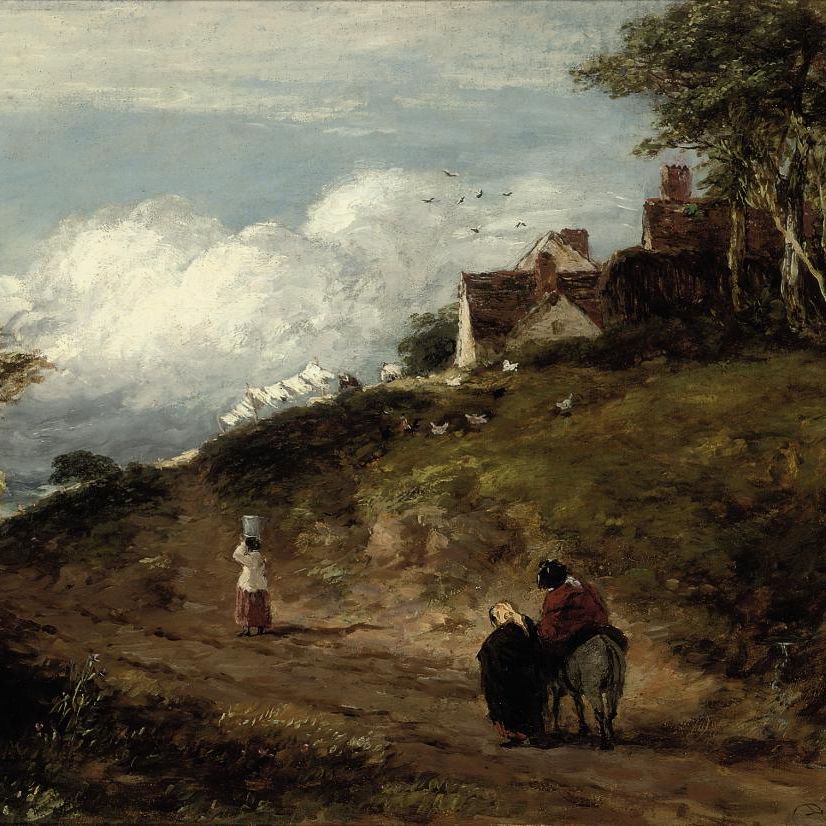 David Cox — Развешивание одежды