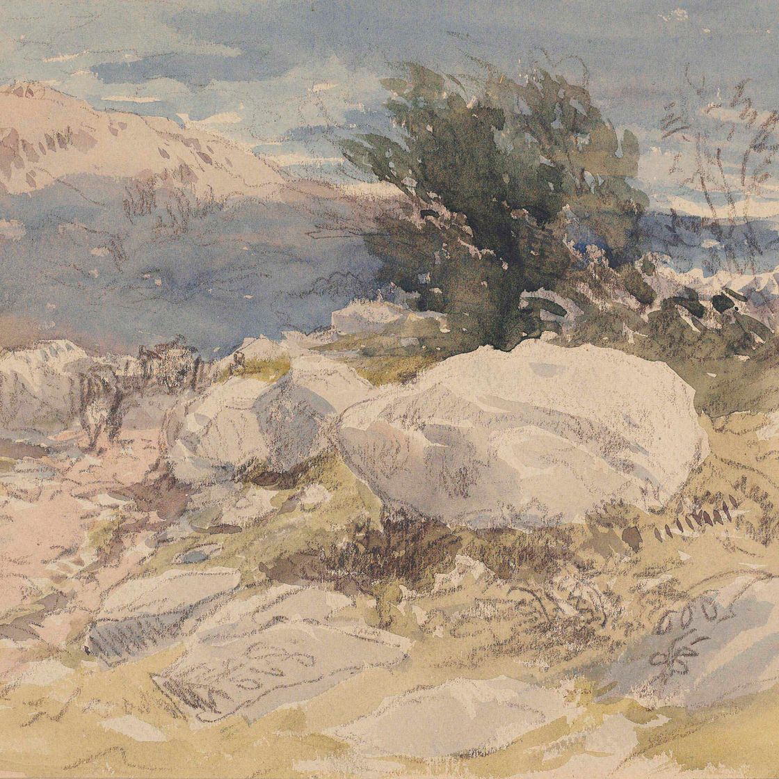 David Cox — Трасса в горах Уэльса