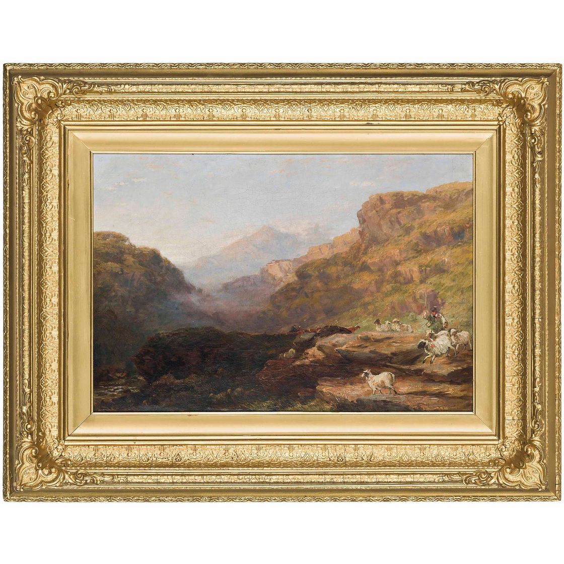 David Cox — Пастух, гонящий свое стадо по валлийским холмам