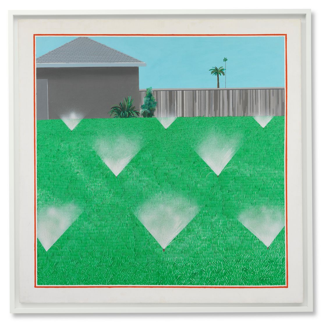 David Hockney — Газон, который опрыскивают, изображение 2