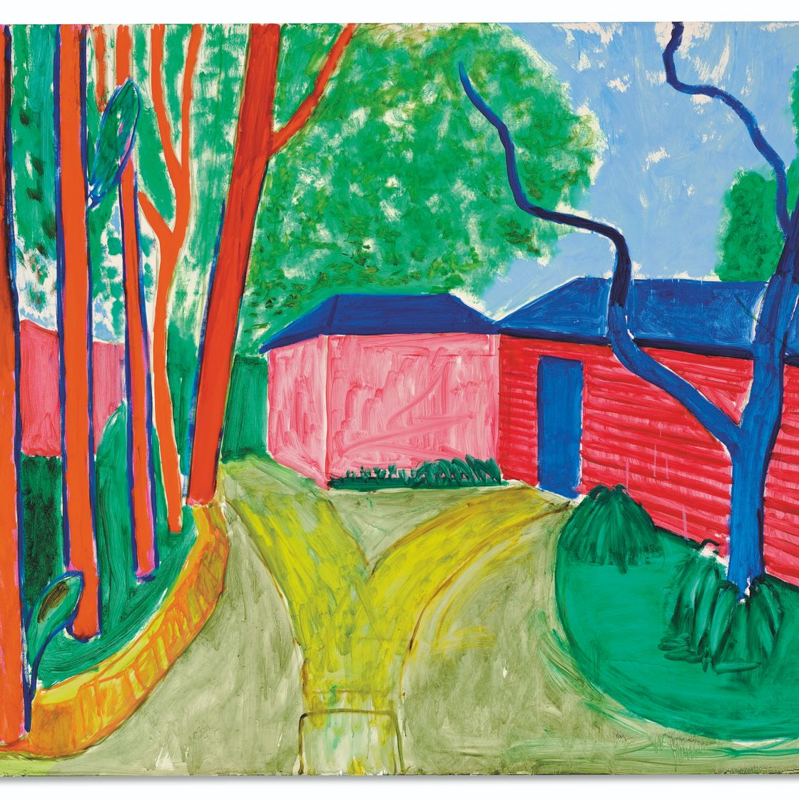 David Hockney — Сад гостевого дома, изображение 2